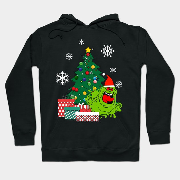 Slimer Around The Christmas Tree Hoodie by Nova5